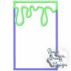 Slime Frame Set Applique Files, Sample Fonts Are Not Included - Machine Embroidery Files - Digital Download - Image 3