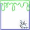 Slime Frame Set Applique Files, Sample Fonts Are Not Included - Machine Embroidery Files - Digital Download - Image 5
