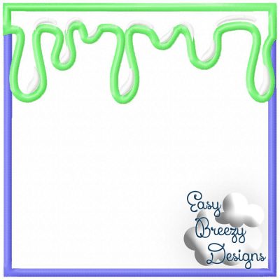 Slime Frame Set Applique Files, Sample Fonts Are Not Included - Machine Embroidery Files - Digital Download - Image 5