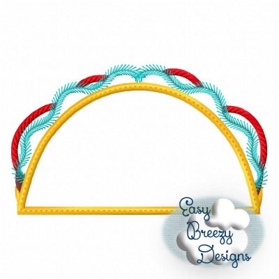 Taco Fun Applique, Taco Fun, Mexican Food Applique - Machine Embroidery Files - Digital Download