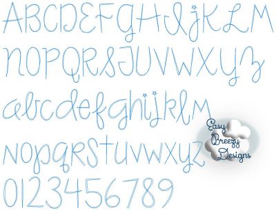 Brayden Sketch Embroidery Font, Vintage Style Embroidered Alphabet, Embroidery Design, Embroidery Alphabet - 1 to 3 Inches Lower and Upper - Digital Files
