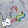 Unicorn Love Sketch Embroidery Design, Mommy & Daughter Unicorns - Machine Embroidery Files - Digital Download Only - Image 2