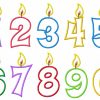 Birthday Candles, Birthday Number Set Applique Files - Machine Embroidery Files - Digital Download