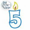 Birthday Candles, Birthday Number Set Applique Files - Machine Embroidery Files - Digital Download - Image 7