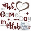 Game Day in Alabama, Heart Football Embroidery, Football Saying - Digital Download File