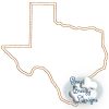 Texas State Outline Raggy Applique, State Home Design Download - Digital Download Machine Embroidery File