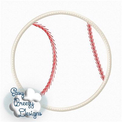 Baseball Applique - Digital Download File
