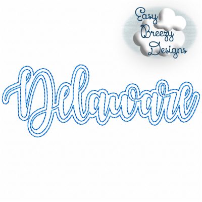 Bundle UC States - 50 Uppercase/Capitalized Script State Names Applique, State Name Raggy Applique, Uppercase State in Script, State Home Design Download – Digital Download Machine Embroidery File - Image 9