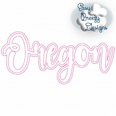 Bundle UC States - 50 Uppercase/Capitalized Script State Names Applique, State Name Raggy Applique, Uppercase State in Script, State Home Design Download – Digital Download Machine Embroidery File - Image 38
