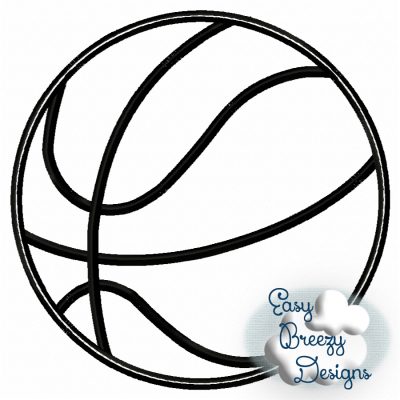 Basketball Applique - Digital Download File