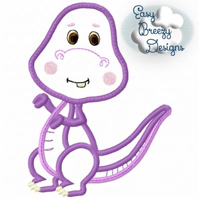 Dino TRex Applique, Boy Dinosaur Tyrannosaurus Rex Applique Embroidery Design - Machine Embroidery Files
