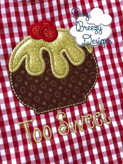 Sweet Chocolate Truffle Applique Design, Sweet Tooth, Candy Applique - Machine Embroidery Files - Digital Download - Image 2