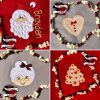 Mrs. Claus Face with Glasses Applique Design, Santa's Mrs., Christmas Embroidery, Christmas Applique - Machine Embroidery Files - Digital Download - Image 2