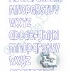 Oxford Blues Font - Raggy Applique Numbers & Letters - No Other Lettering Included From Samples - Machine Embroidery Download Files