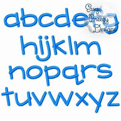 Primer Embroidered Font - Embroidered Alphabet, Letters Only, Upper & Lower - Machine Embroidery Download Files - Image 2