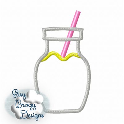 Bottle Lemonade Applique Design, Lemonade Bottle Drink, Drink Theme, Summertime Lemonade, Lemon Drink Applique Design - Digital Download